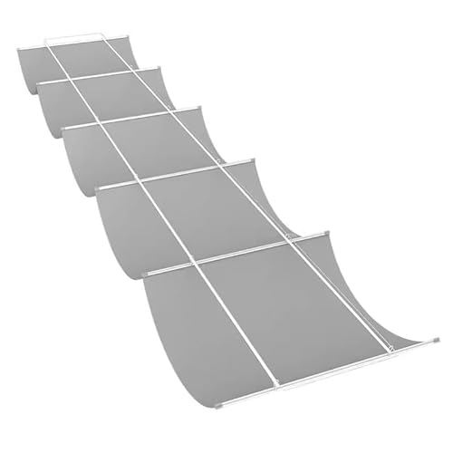 Ausziehbares Pergola-Vordach für den Außenbereich, mit U-förmiger Wellenmarkise, Gleitrolle und abnehmbarem Sonnensegel, für Terrassendeck, Grigio, 1,5 x 7 m Ausziehbares Pergola-Vordach für den Außenbereich, mit U-förmiger Wellenmarkise, Gleitrolle und abnehmbarem Sonnensegel, für Terrassendeck, Grigio, 1,5 x 7 m von Generisch