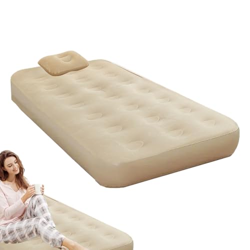 Automatische aufblasbare, Blow-up-Gästebett, Schlafpad mit Pumpe, kompaktes Falten, feuchtigkeitsbeständiges und unterstützend, grau oder beige, für den Gebrauch zu Hause und im Freien Automatische aufblasbare, Blow-up-Gästebett, Schlafpad mit Pumpe, kompaktes Falten, feuchtigkeitsbeständiges und unterstützend, grau oder beige, für den Gebrauch zu Hause und im Freien von Generisch