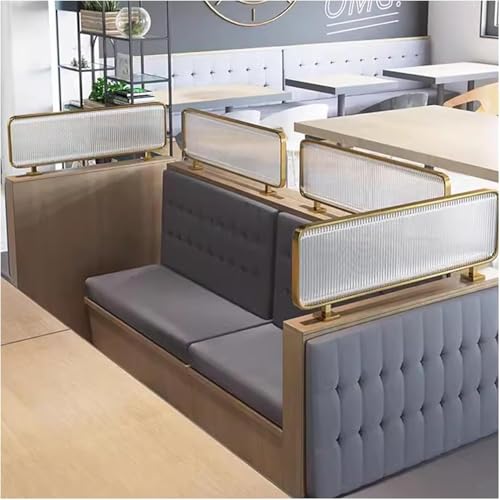 Durchscheinend gestreiftes Glas-Halbwandgitter für Hotpot Esszimmer Trennwand, modernes Design, stilvoller Zaun, Tischteiler Durchscheinend gestreiftes Glas-Halbwandgitter für Hotpot Esszimmer Trennwand, modernes Design, stilvoller Zaun, Tischteiler von Generisch