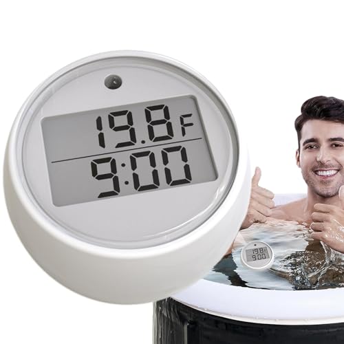 Eisbad-Thermometer,Wasserthermometer für Eisbad - Langlebige, wasserdichte Poolthermometer,Eisbad-Kalttauchzubehör, digitale Wasserablesungen zum Baden und Schwimmen von Generisch