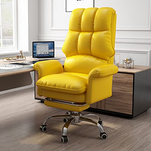 Ergonomischer, großer und hoher Chefsessel, verstellbar, hohe Rückenlehne, Computer-Schreibtischstuhl mit Lendenwirbelstütze, bequemes graues und gelbes Design für Zuhause und Büro Ergonomischer, großer und hoher Chefsessel, verstellbar, hohe Rückenlehne, Computer-Schreibtischstuhl mit Lendenwirbelstütze, bequemes graues und gelbes Design für Zuhause und Büro von Generisch