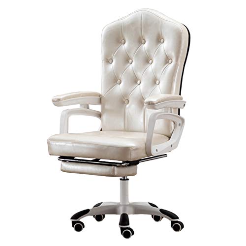 Ergonomischer Bürostuhl aus Leder, höhenverstellbar, Schreibtischstuhl für Zuhause und Videospiele, mit Armlehnen, idealer Manager- und Aufgabenstuhl Ergonomischer Bürostuhl aus Leder, höhenverstellbar, Schreibtischstuhl für Zuhause und Videospiele, mit Armlehnen, idealer Manager- und Aufgabenstuhl von Generisch