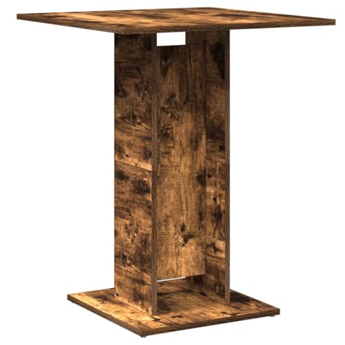 Generico Kangqiling Bistrotisch Eiche Rauchgrau 60 x 60 x 75 cm aus mehrschichtigem Holz, Braun, 815102 Generico Kangqiling Bistrotisch Eiche Rauchgrau 60 x 60 x 75 cm aus mehrschichtigem Holz, Braun, 815102 von Generisch