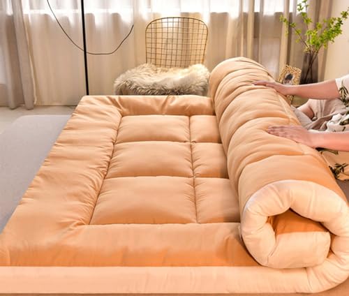 Japanische Matratzen, Futon-Boden-Matratzenauflage, King-Size, Gel-Memory-Schaum-Matratze, Doppelbett, atmungsaktive Matratze, 90 x 200 cm, Weiß Japanische Matratzen, Futon-Boden-Matratzenauflage, King-Size, Gel-Memory-Schaum-Matratze, Doppelbett, atmungsaktive Matratze, 90 x 200 cm, Weiß von Generisch