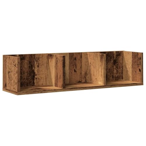 Kangqiling CD-Regal zur Wandmontage, Antik, 75 x 18 x 18 cm, mehrschichtiges Holz, Braun, 855948 Kangqiling CD-Regal zur Wandmontage, Antik, 75 x 18 x 18 cm, mehrschichtiges Holz, Braun, 855948 von Generisch