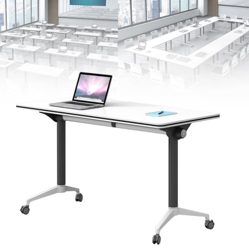 Klappbarer Konferenztisch - Moderner mobiler Besprechungstisch mit leisen Rädern für Büro und Klassenzimmer, 120 cm x 60 cm x 75 cm, ideal für Training und Seminare Klappbarer Konferenztisch - Moderner mobiler Besprechungstisch mit leisen Rädern für Büro und Klassenzimmer, 120 cm x 60 cm x 75 cm, ideal für Training und Seminare von Generisch