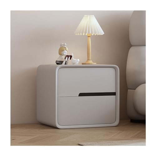 Moderner Nachttisch mit 2 Schubladen – Cremefarbenes Mikrofaser-Leder umwickelter Holz-Nachttisch, minimalistischer Beistelltisch für Schlafzimmer, schmale Kommode, stilvoller Schlafzimmerschrank Moderner Nachttisch mit 2 Schubladen – Cremefarbenes Mikrofaser-Leder umwickelter Holz-Nachttisch, minimalistischer Beistelltisch für Schlafzimmer, schmale Kommode, stilvoller Schlafzimmerschrank von Generisch