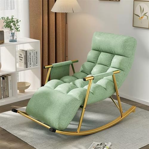 Moderner Schaukelstuhl für Kinderzimmer, mit Beinstütze und verstellbarer Rückenlehne, bequemer Wohnzimmer-Schaukelstuhl mit Armlehnen und atmungsaktivem Tech-Tuch, Schlafzimmer, Garten, Sofa, Liege Moderner Schaukelstuhl für Kinderzimmer, mit Beinstütze und verstellbarer Rückenlehne, bequemer Wohnzimmer-Schaukelstuhl mit Armlehnen und atmungsaktivem Tech-Tuch, Schlafzimmer, Garten, Sofa, Liege von Generisch