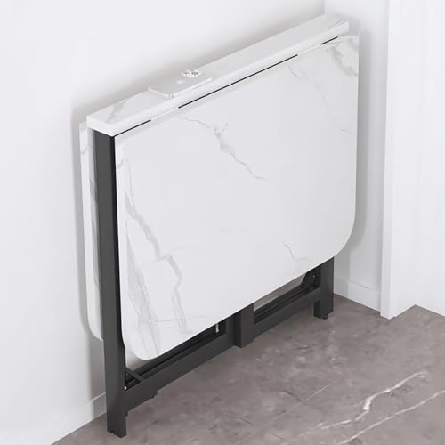 Moderner klappbarer Esstisch, ausziehbar, ausziehbar, multifunktional, erweiterbar für Küche, Schlafzimmer, Wohnzimmer, verstellbare Fußpolster, Rahmen aus Karbonstahl Moderner klappbarer Esstisch, ausziehbar, ausziehbar, multifunktional, erweiterbar für Küche, Schlafzimmer, Wohnzimmer, verstellbare Fußpolster, Rahmen aus Karbonstahl von Generisch
