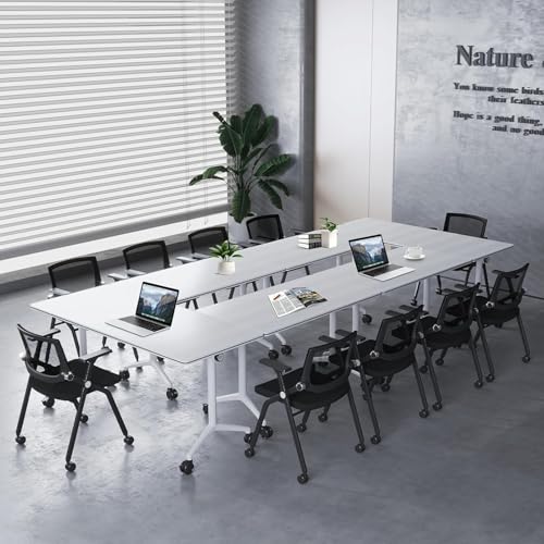 Moderner klappbarer Konferenztisch – Flip-Top-Design für Büro und Sitzungssaal – 160 cm beweglicher Trainingstisch mit leisen Lenkrollen – rechteckig, Kapazität für 6 Personen Moderner klappbarer Konferenztisch – Flip-Top-Design für Büro und Sitzungssaal – 160 cm beweglicher Trainingstisch mit leisen Lenkrollen – rechteckig, Kapazität für 6 Personen von Generisch