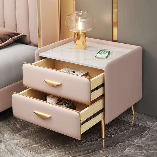 Moderner minimalistischer Nachttisch aus Massivholz mit Schiefer-Arbeitsplatte und Schubladenaufbewahrung, Schlafzimmer-Nachttisch, Kommode für organisierten Platz Moderner minimalistischer Nachttisch aus Massivholz mit Schiefer-Arbeitsplatte und Schubladenaufbewahrung, Schlafzimmer-Nachttisch, Kommode für organisierten Platz von Generisch