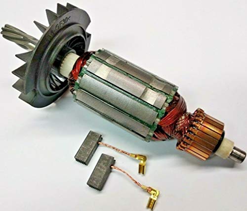 Motor Anker Rotor Läufer + 1 paar Kohlestifte für Bosch GBH 2-28,2-28 D,2-28 DV,2-28 DFV,2-28 F von Generisch