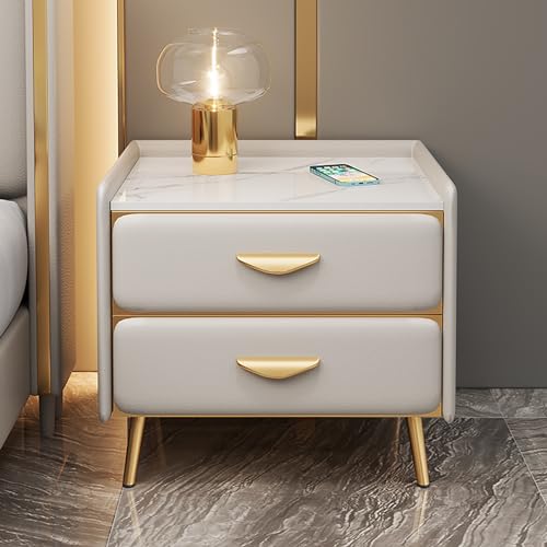 Nachttisch aus Massivholz mit Schiefer-Arbeitsplatte, Schubladenaufbewahrungsschrank, modernes minimalistisches Design, Schlafzimmer-Kommode, vielseitige Holzmöbel Nachttisch aus Massivholz mit Schiefer-Arbeitsplatte, Schubladenaufbewahrungsschrank, modernes minimalistisches Design, Schlafzimmer-Kommode, vielseitige Holzmöbel von Generisch