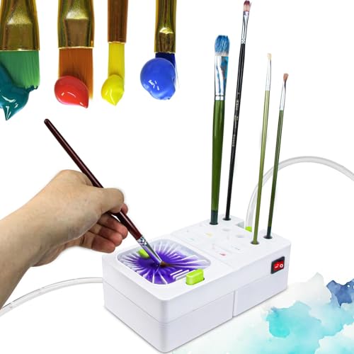 Pinselreiniger, elektrischer Pinselreiniger, Farbwasserspender, Pinsel- und Stiftreiniger für Kunststudios, Klassenzimmer und Kunstliebhaber, effiziente Pinselwaschanlage für Studenten und Pinselreiniger, elektrischer Pinselreiniger, Farbwasserspender, Pinsel- und Stiftreiniger für Kunststudios, Klassenzimmer und Kunstliebhaber, effiziente Pinselwaschanlage für Studenten und von Generisch