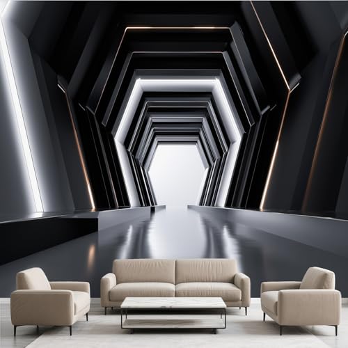 Polygon Tunnel Geometrie Tapete Selbstklebende Fototapete Abstrakt 3D Effekt Tapeten Illusion Optische Wandtapete Vinyl Wasserdicht Wandaufkleber für Wohnzimmer Schlafzimmer Küchen 200x140 cm Polygon Tunnel Geometrie Tapete Selbstklebende Fototapete Abstrakt 3D Effekt Tapeten Illusion Optische Wandtapete Vinyl Wasserdicht Wandaufkleber für Wohnzimmer Schlafzimmer Küchen 200x140 cm von Generisch