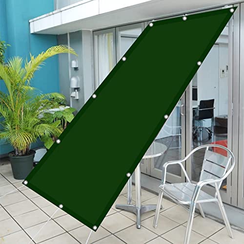 Rechteckiges Sonnensegel, 1,4 x 5 m, UV-beständiges Polyester-Vordach mit Ösen für Pergola, Hühnerstall im Freien, grünes Schattennetz für den Garten Rechteckiges Sonnensegel, 1,4 x 5 m, UV-beständiges Polyester-Vordach mit Ösen für Pergola, Hühnerstall im Freien, grünes Schattennetz für den Garten von Generisch
