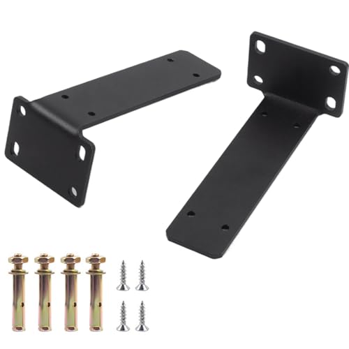 Robuste Regalhalterungen, versteckte Metall-L-Halterungen für Wandregale, inklusive Schrauben für sichere Installation in Küche, Bad Robuste Regalhalterungen, versteckte Metall-L-Halterungen für Wandregale, inklusive Schrauben für sichere Installation in Küche, Bad von Generisch