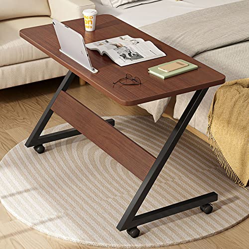 Rollender Nachttisch mit Rollen und Tablet-Schlitz - Z-förmiger Beistelltisch, Kleiner Laptoptisch Schreibtisch Betttisch für Studium und Lesen Rollender Nachttisch mit Rollen und Tablet-Schlitz - Z-förmiger Beistelltisch, Kleiner Laptoptisch Schreibtisch Betttisch für Studium und Lesen von Generisch