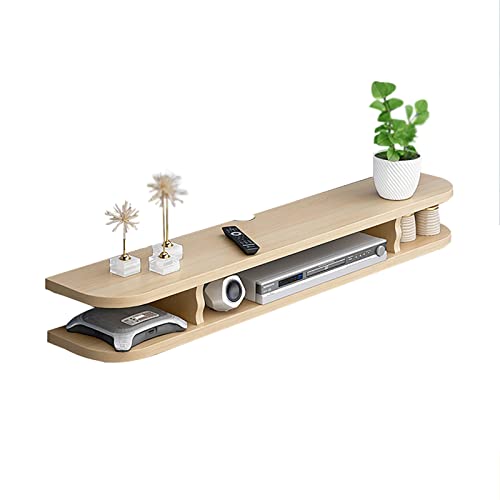 Schwebender TV-Ständer Wandkonsole aus Holz, platzsparende Unterhaltungseinheit für Wohnzimmer und Büro, stilvolle Wohnkultur Schwebender TV-Ständer Wandkonsole aus Holz, platzsparende Unterhaltungseinheit für Wohnzimmer und Büro, stilvolle Wohnkultur von Generisch
