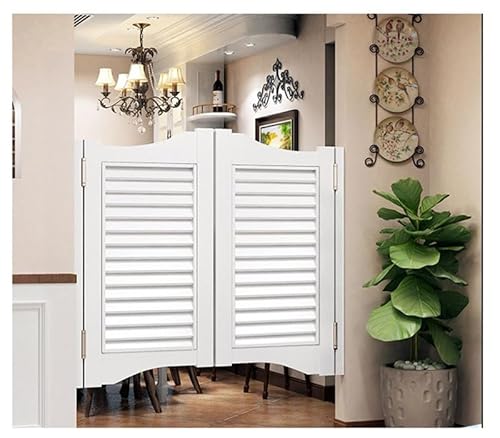 Schwingtüren für Limousinen, Café, 91,4 cm, 121,9 cm breit, langlebig, automatisch schließend, Trennwände mit Doppelscharnieren für Pub-Eingang und Veranda, elegantes weißes Finish, 106,7 x 91,4 cm Schwingtüren für Limousinen, Café, 91,4 cm, 121,9 cm breit, langlebig, automatisch schließend, Trennwände mit Doppelscharnieren für Pub-Eingang und Veranda, elegantes weißes Finish, 106,7 x 91,4 cm von Generisch