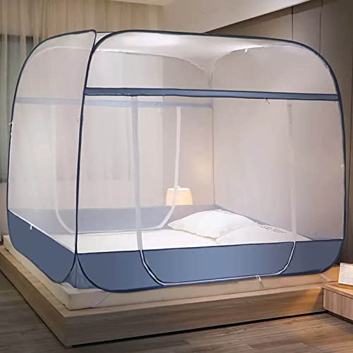 Tragbares Anti-Moskito-Zelt – faltbares Pop-Up-Bettnetz für Reisen und Camping – freistehend, 3-Türer Baldachin & Heimbett-Zelt – schützt vor Insekten und Insekten – einfach zu bedienen und zu tragen Tragbares Anti-Moskito-Zelt – faltbares Pop-Up-Bettnetz für Reisen und Camping – freistehend, 3-Türer Baldachin & Heimbett-Zelt – schützt vor Insekten und Insekten – einfach zu bedienen und zu tragen von Generisch