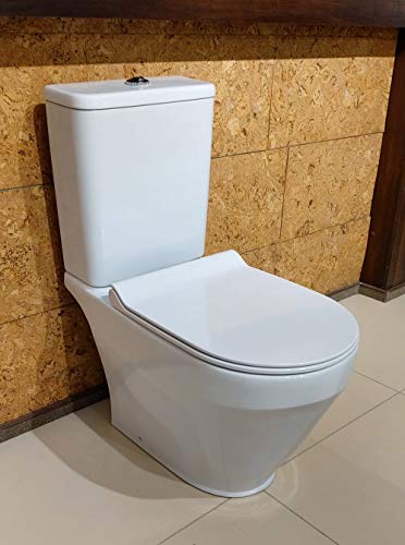 WC Toilette Stand WC Kombination Spülkasten Spülrandlos Bodenstehend Deckel WC Toilette Stand WC Kombination Spülkasten Spülrandlos Bodenstehend Deckel von Generisch