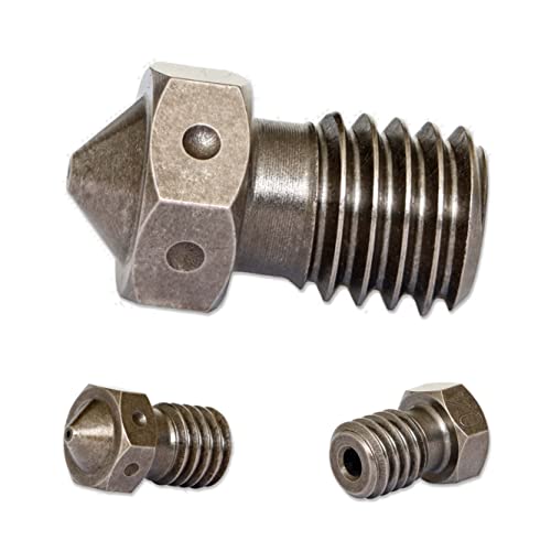 0,4mm 1 Stück e3d Düse aus gehärtetem Stahl 3D Drucker Nozzle für V6 Hotend. Hardened Steel Nozzle von Sea 3D