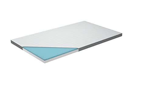 Genius Eazzzy Topper Classic 120x200cm Höhe 7 cm H2 H3 - orthopädische Matratzentopper für Matratze & Boxspringbett aus Gelschaum | Matratzenauflage 120x200 für Allergiker + Bezug von Genius