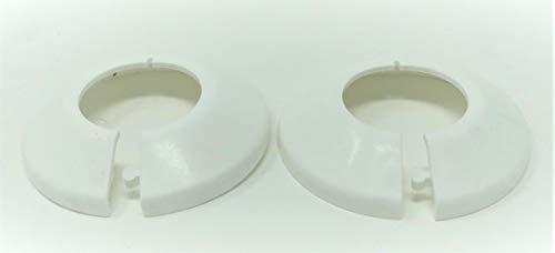 Abdeckrosetten einfach, weiß, Kunststoff, Durchmesser 18mm (2) von Gerlach