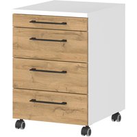 Rollcontainer 4251-559 Eiche Grand-Son Nachbildung weiß B/H/T: ca. 42x61x49 cm Rollcontainer 4251-559 Eiche Grand-Son Nachbildung weiß B/H/T: ca. 42x61x49 cm von Germania