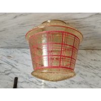 Vintage Lampenschirm/Alte Deckenlampe Küchenlampe Glas Art Art Dèco 20Er Jahre von Gernewieder