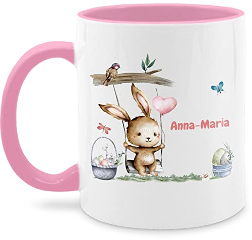 Tasse Tassen 325ml - Ostergeschenke - Hase Süß Kinder - 325 ml - Rosa - easter gifts hasen oster ostern scribble geschenke osterhase personalisierte happy osterhasen hasenmotiv ostegeschenk von Geschenk mit Namen personalisiert by Shirtracer