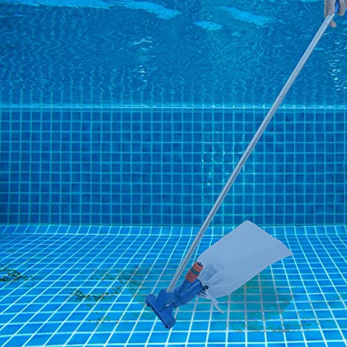 Ghzste Professionelles Pool-Reinigungsset, Pool-Saugkopf, Teich-Reinigungswerkzeug mit 135 cm Langer Stange von Ghzste