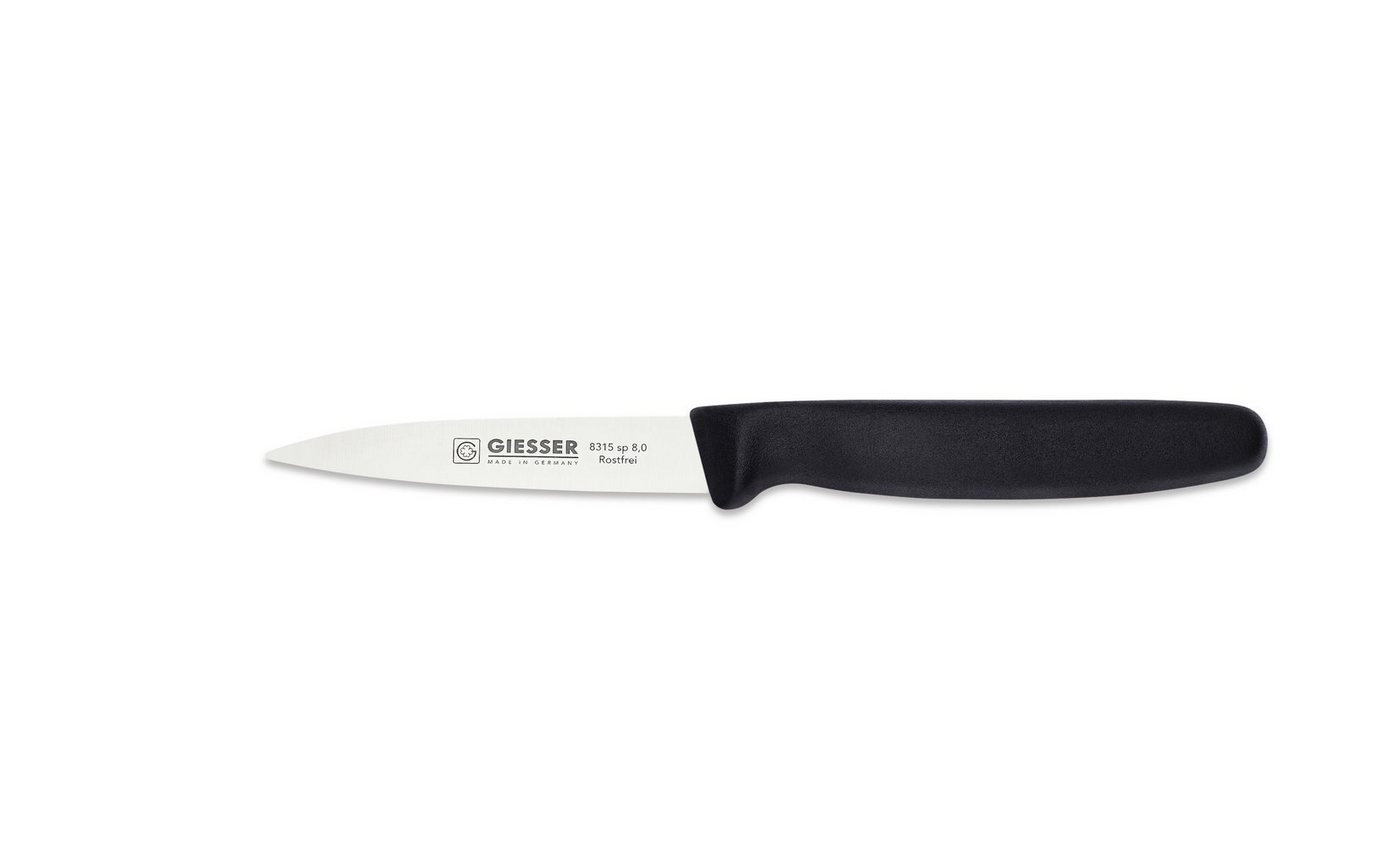 Giesser Messer Gemüsemesser Spickmesser 8315 sp 8/10/12, Küchenmesser mit oder ohne 3mm Wellenschliff von Giesser Messer