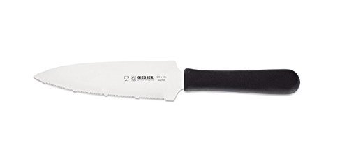 Giesser Tortenmesser gezahnt 16 cm, schwarzer Griff,Das klassische Messer zum Schneiden und Servieren von Kuchen und Torten von Giesser Messer
