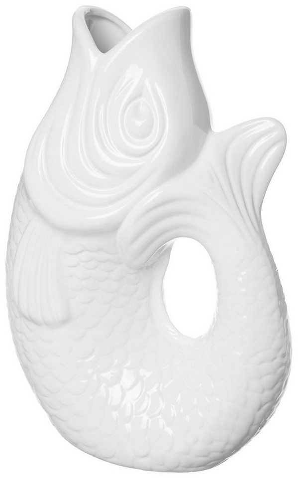 Giftcompany Dekovase Monsieur Carafon Vase / Karaffe Fisch L weiss 2,7l (Vasen) von Giftcompany