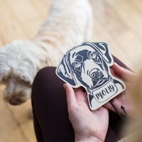 Labrador Personalisierter Hundeleinenhaken Aus Holz - Haustierzubehör Hundeleinenhalter Neuer Retriever Welpe Geschenk von GiftingKnot