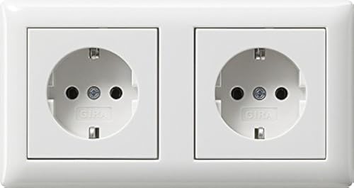 Komplett-Set Gira Standard 55 Abdeckrahmen, 2-fach - Reinweiß, glänzend mit 2x Steckdose reinweiß glänzend Komplett-Set Gira Standard 55 Abdeckrahmen, 2-fach - Reinweiß, glänzend mit 2x Steckdose reinweiß glänzend von GIRA