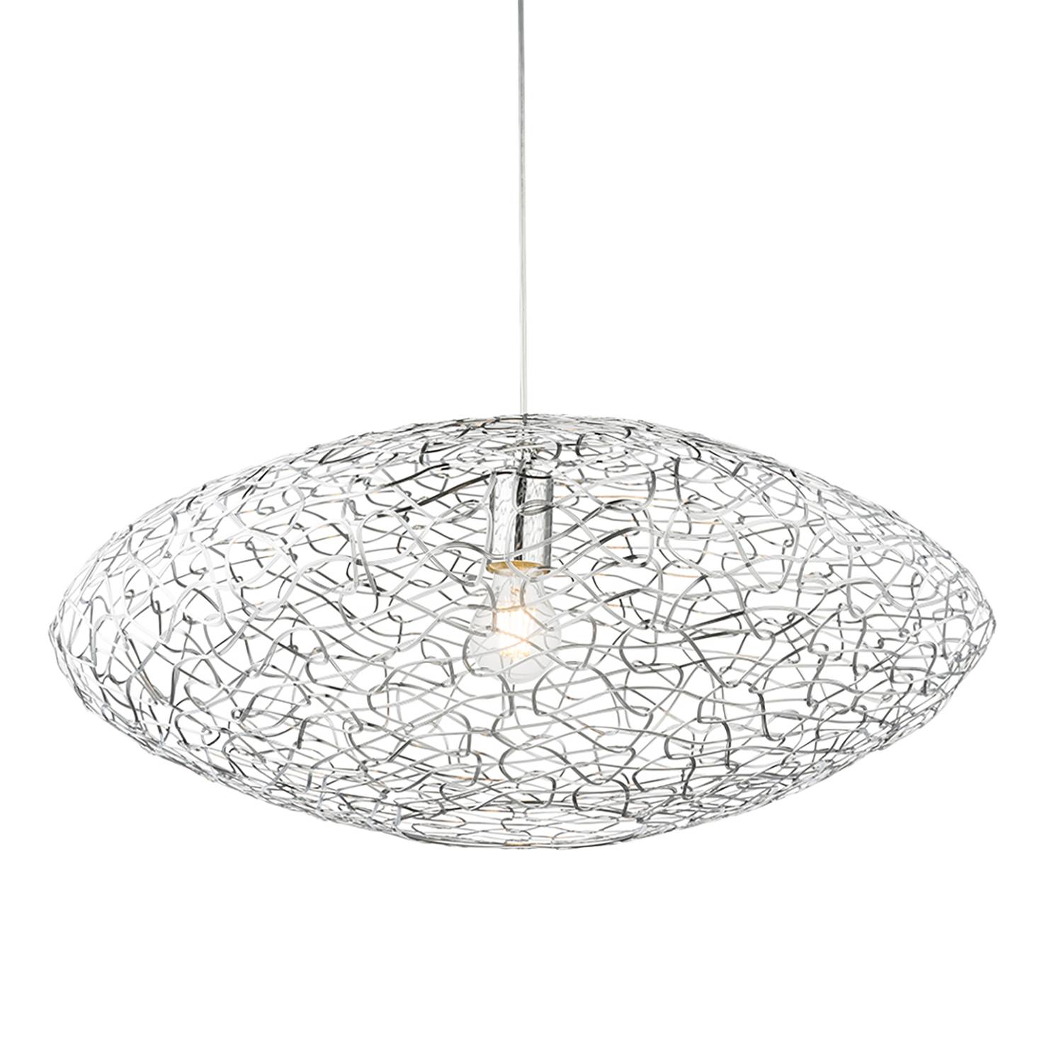 Globo Lighting Pendelleuchte Arya II Aluminium Silber Modern Ø 60 cm 1-flammig E27 von Globo Lighting