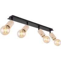 Globo Lighting - JOSEBA - Strahler Metall schwarz matt, 4x E27 von Globo