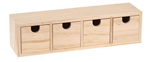GLOREX Holzbox, Natur, 31 x 8 x 8 cm von GLOREX
