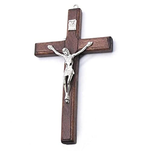 GodlSoon Wandkreuz, 12 cm, Holzkreuz, hängendes Kreuz, Gebetsanhänger, Gedenkornamente, Geschenk von GodlSoon