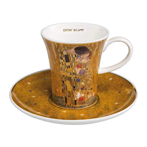 Goebel 67-011-61-1 Espressotasse, Porzellan, Gold, 100 ml von Gustav Klimt