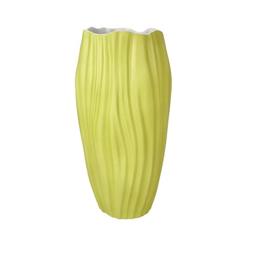 Goebel Vase Spirulina Colori in der Farbe Hellgrün, aus Biskuit-Porzellan hergestellt, Maße: 15,5 x 15,5 x 30 cm, 23-123-04-1 von Goebel