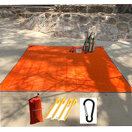 GooD ELEMENT, picknickdecke 150x200, stranddecke groß, picknickdecke wasserdicht, liegematte Strand, stranddecke sandfrei sanddurchlässig, kleines packmaß, picknickdecke leicht, Strand liegematte von GooD ELEMENT