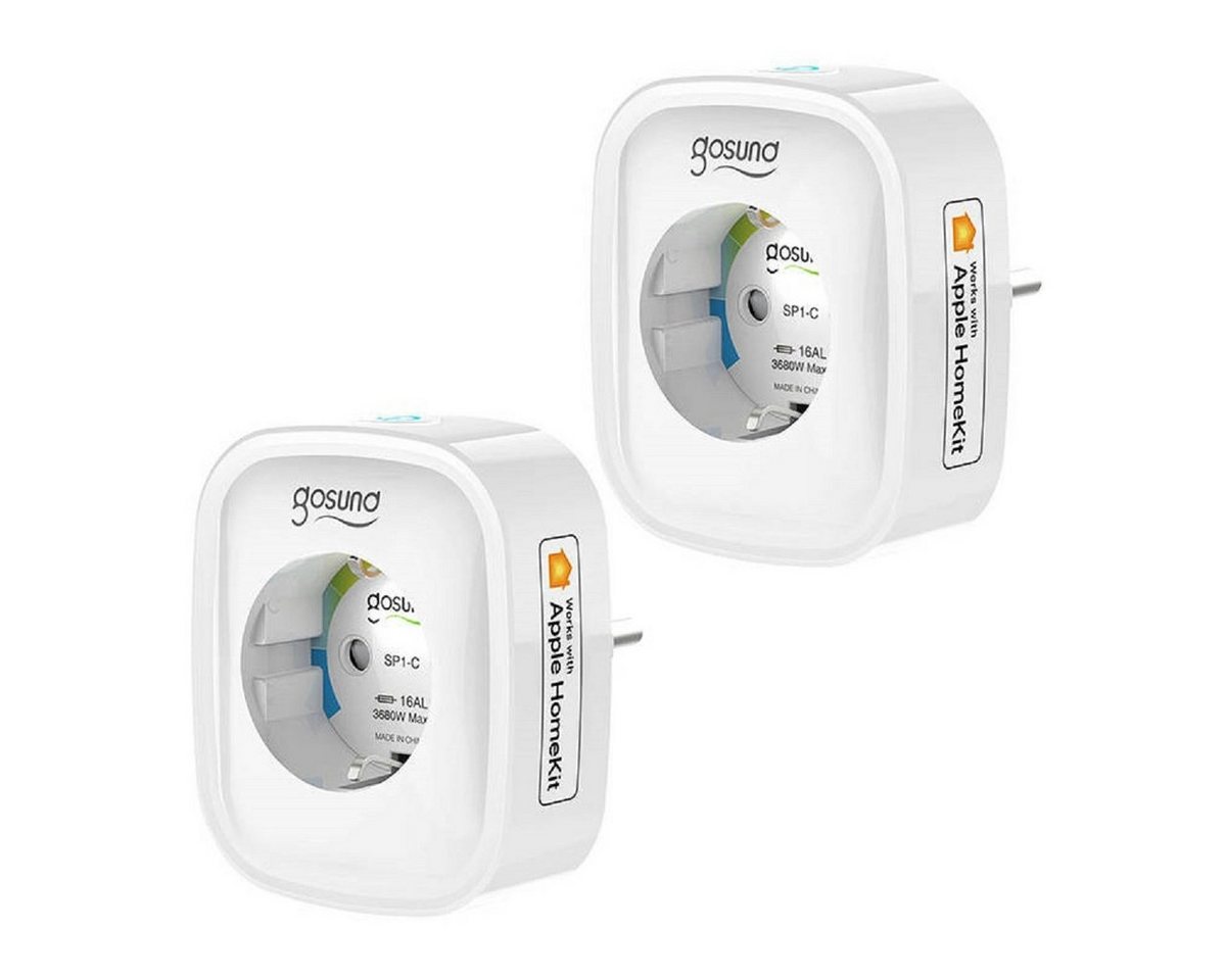 Gosund Steckdose SP1-C Intelligente Steckdose WiFi Smart Home (2er-Pack)Weiß von Gosund