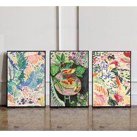 3Er Set Henri Matisse Poster, Offenes Fenster Blick Auf Collioure Print, Druck, Ausstellungsposter, Druck von GotTheme