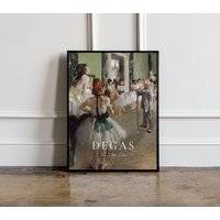Edgar Degas The Dance Class Print, Ballerina Poster, Ausstellung Wandkunst, Ballett Druck, Tänzer Druck von GotTheme
