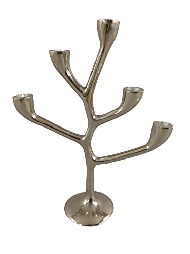 GR Lichterbaum edeler Kerzenleuchter Baum Silber 5-flammig Kerzenständer Kerzenhalter von Gr