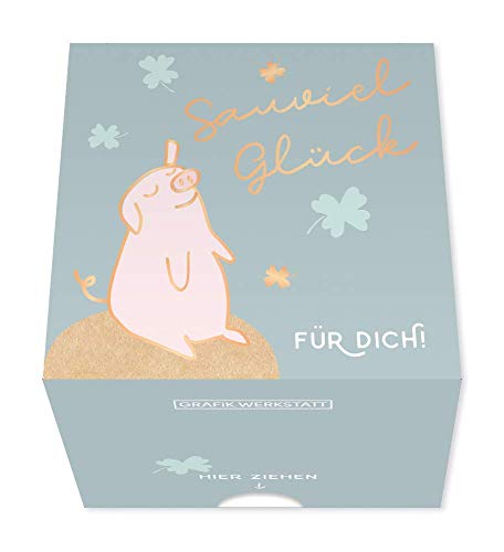 Grafik-Werkstatt 63859 Werkstatt Message in a Box | Geschenkidee | 30 Kärtchen zum abreissen | Glück für dich von Grafik-Werkstatt